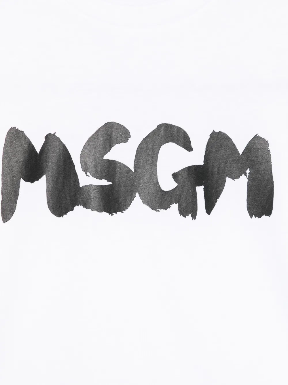 Shop Msgm Logo-print T-shirt In White