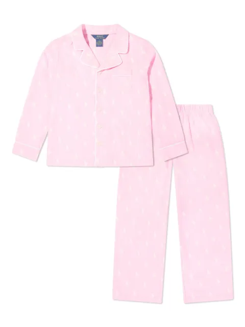 POLO RALPH LAUREN KIDS بيجامة بشعار وطبعات بالكامل