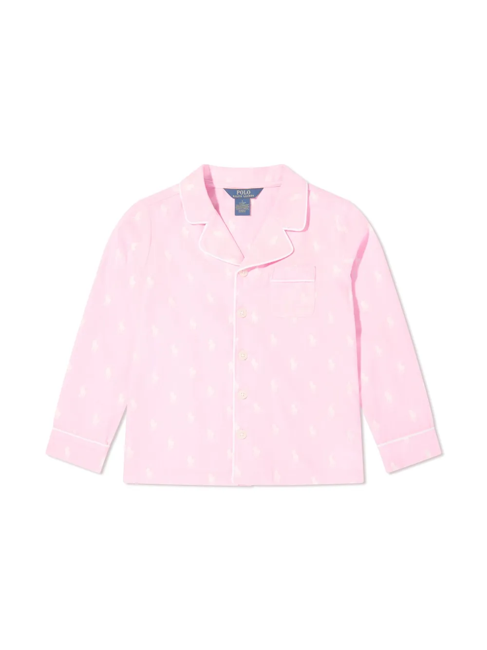 POLO RALPH LAUREN KIDS Pyjama met all-over logoprint Roze