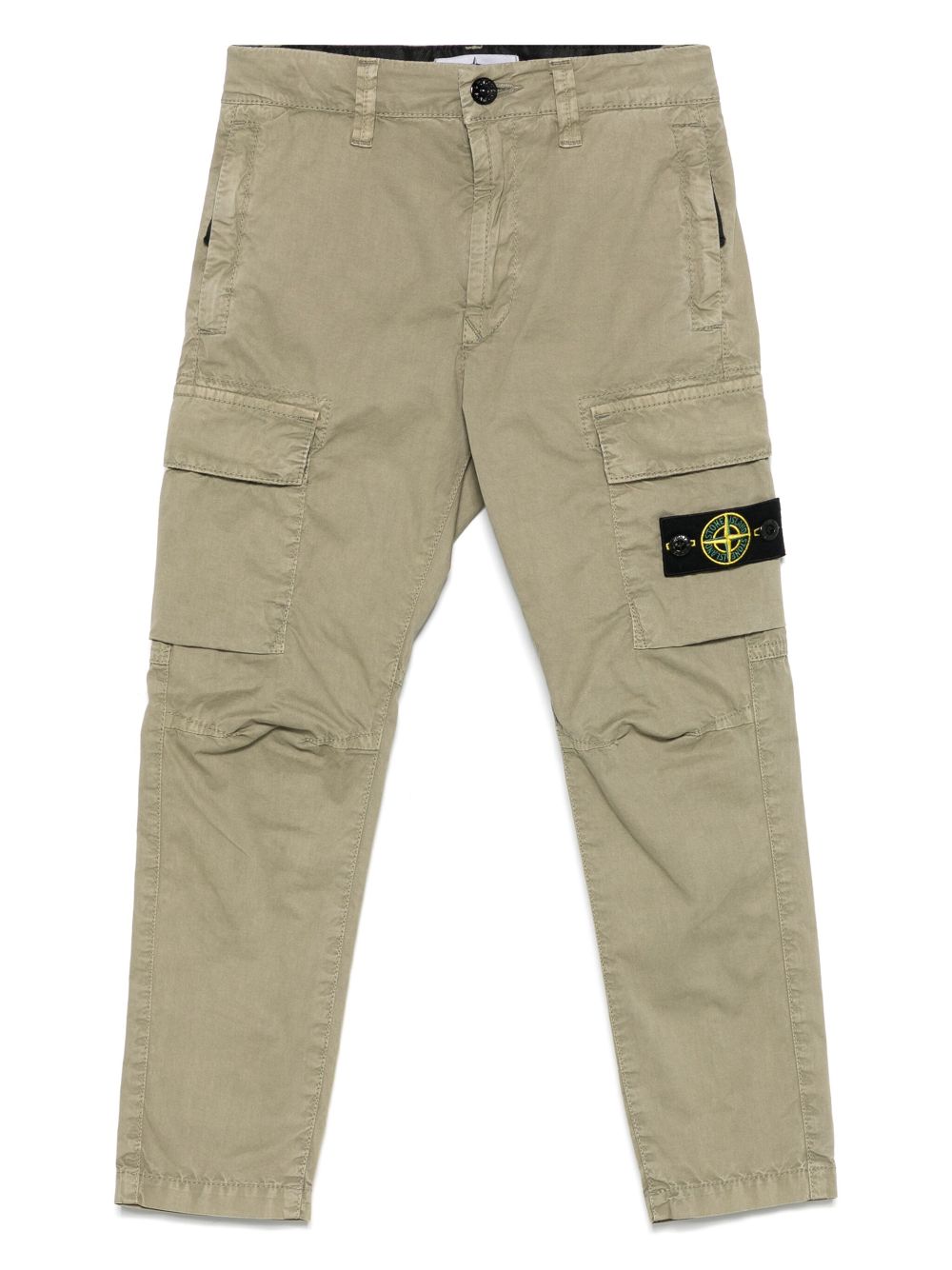 Stone Island Junior Compass-badge cargo pants - Green