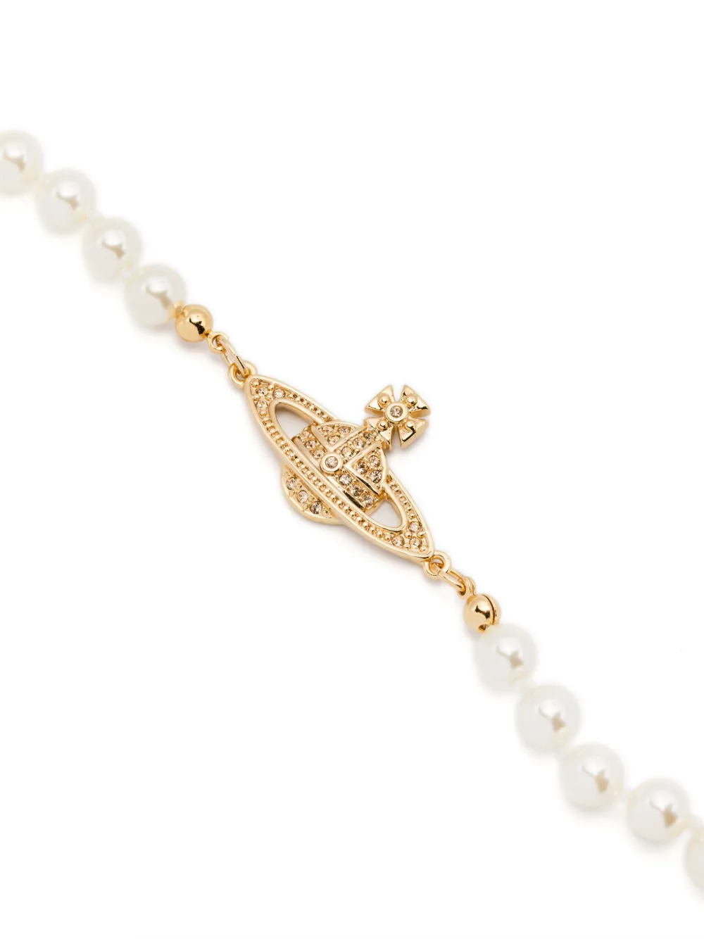 Vivienne Westwood Mini Bas Relief Bracelet In Gold