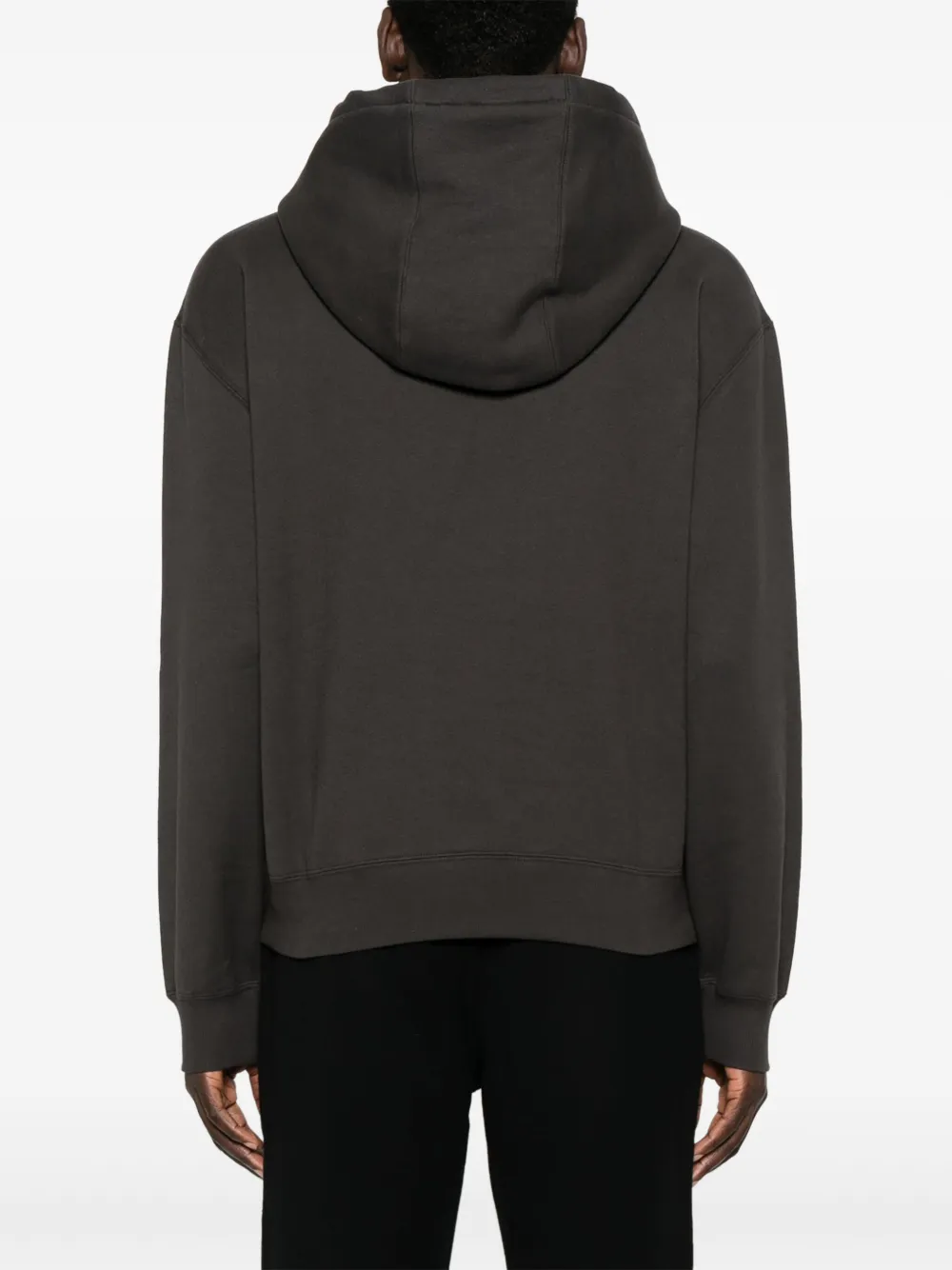 Saint Laurent Hoodie met geborduurd logo Grijs