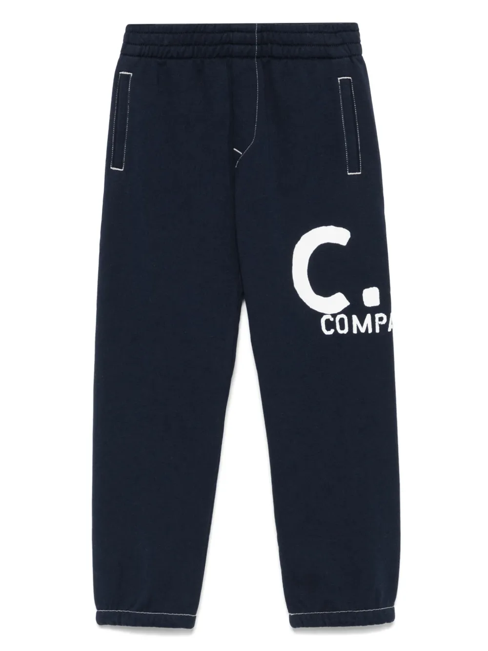 C.P. Company Kids Trainingsbroek met logoprint Blauw