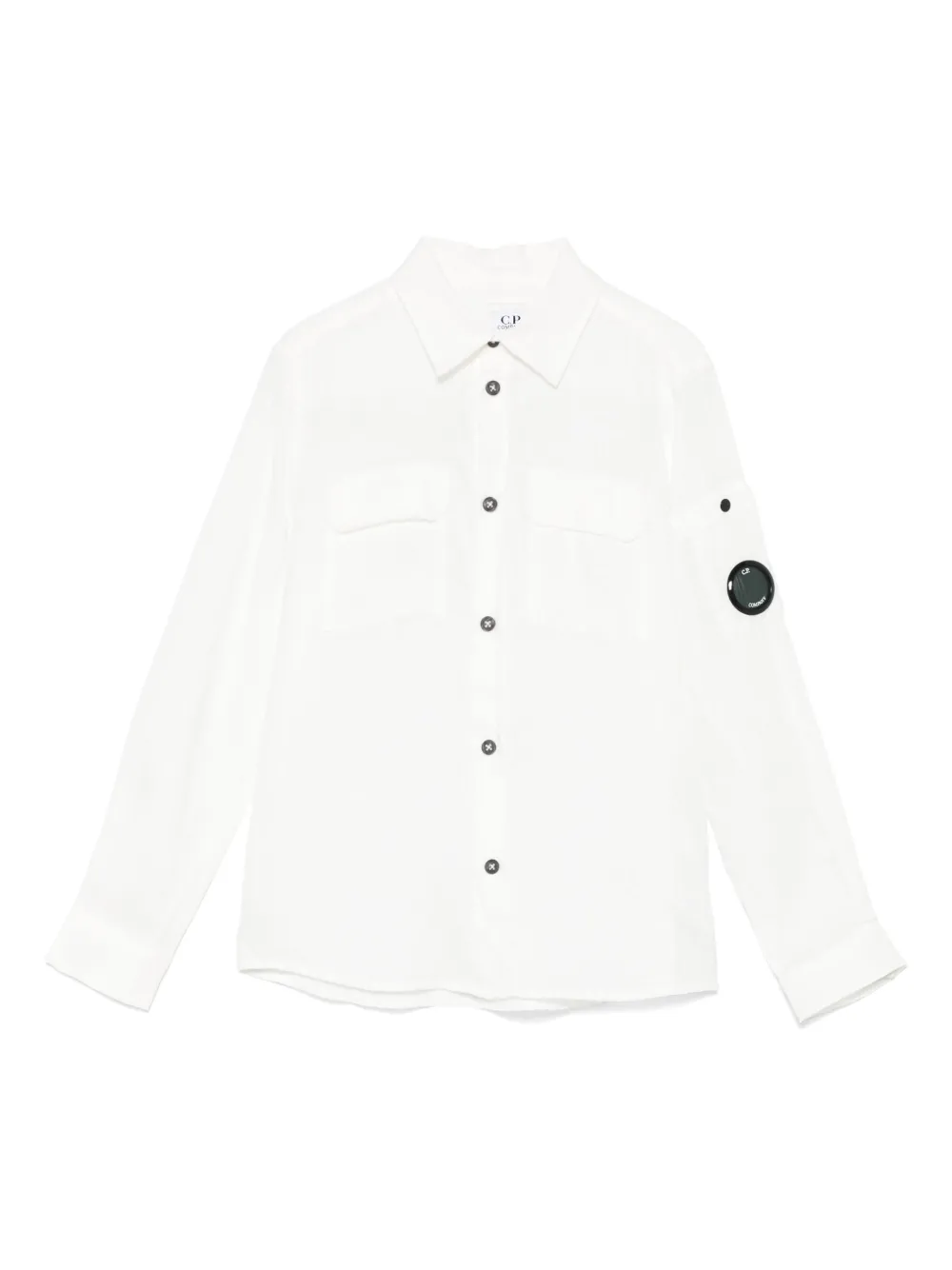 C.P. Company Kids Camisa com detalhe Lens | Branco | Image 1