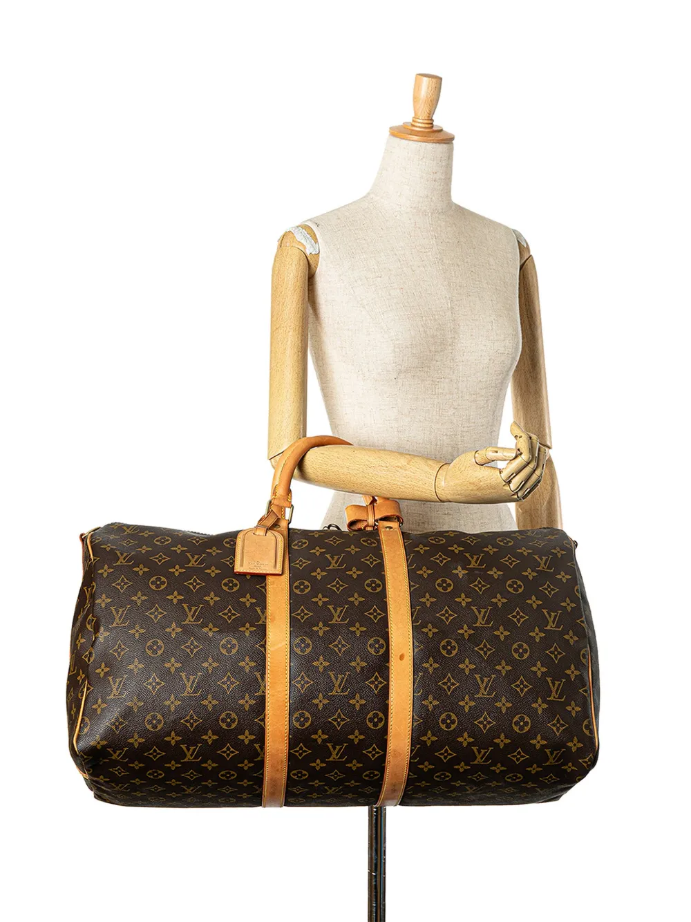 Louis Vuitton Pre-Owned 2001 Monogram Keepall 55 travel bag - Bruin