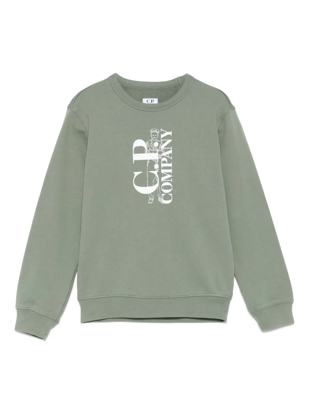 C.P. Company Kids Sweater met logoprint Groen