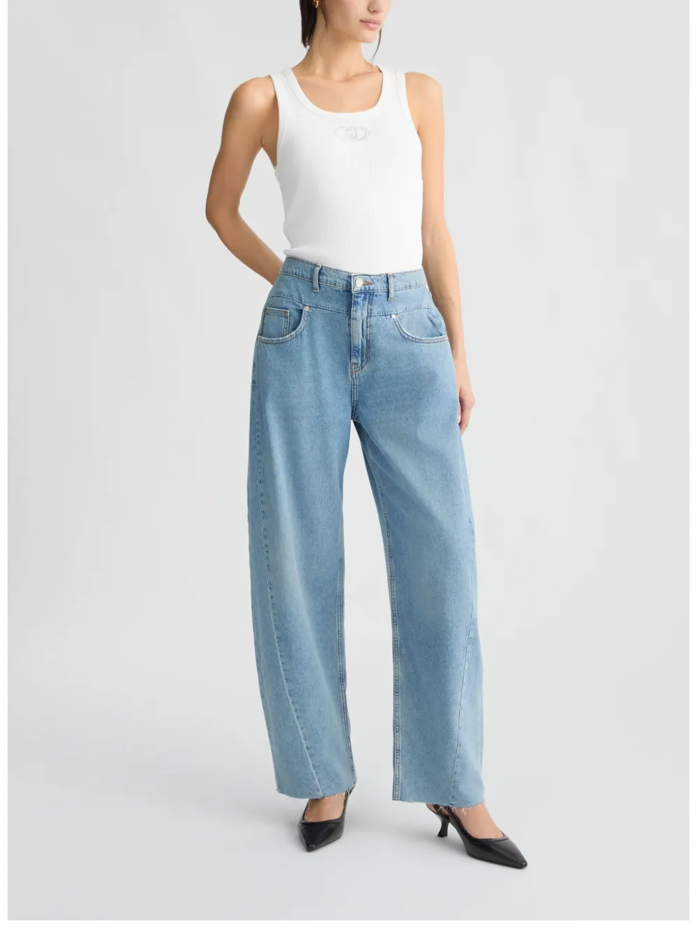 LIU JO Mid waist jeans Blauw