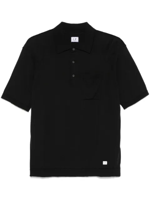 C.P. Company logo-patch polo shirt