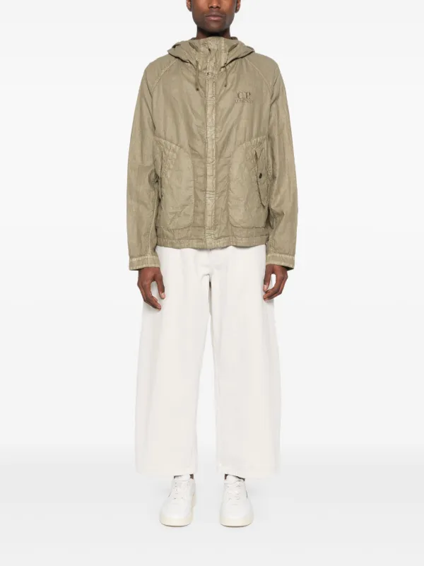 C.P. Company Lino Wax Jacket | Brown | FARFETCH