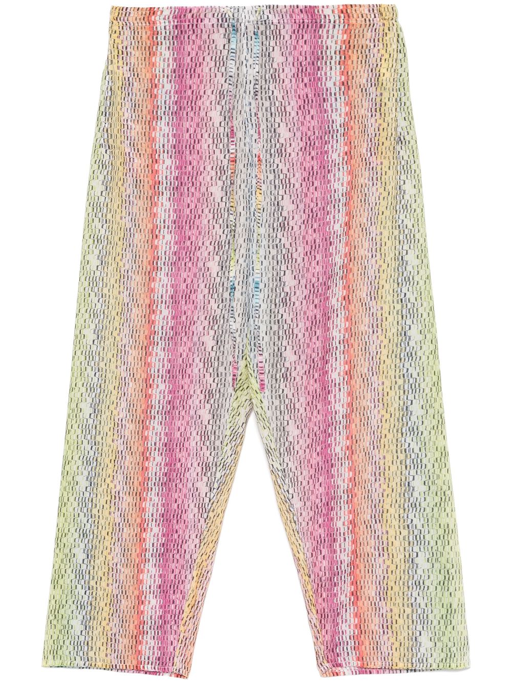 Missoni microwave-print trousers - Pink