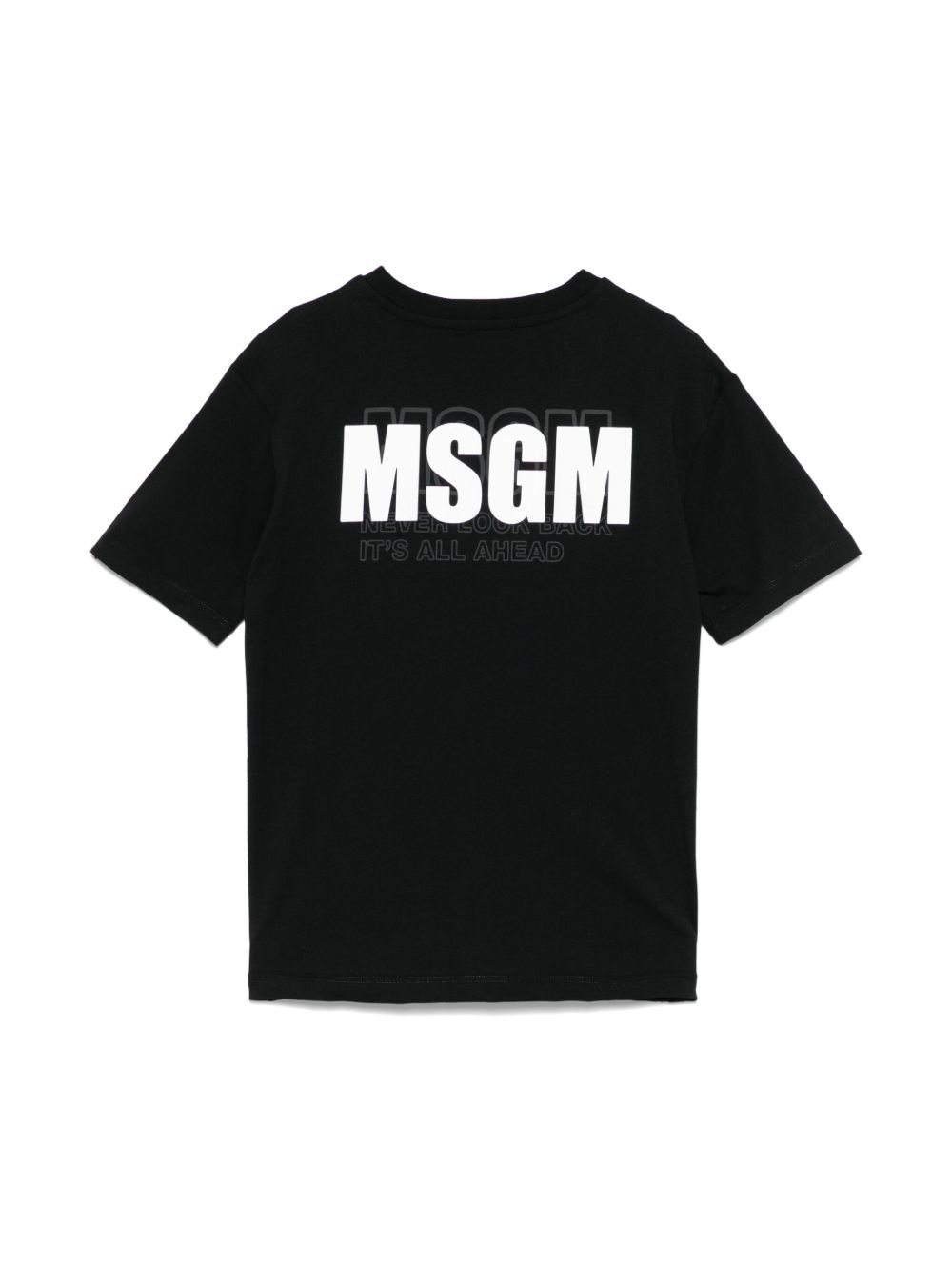 MSGM Kids T-shirt met logoprint - Zwart