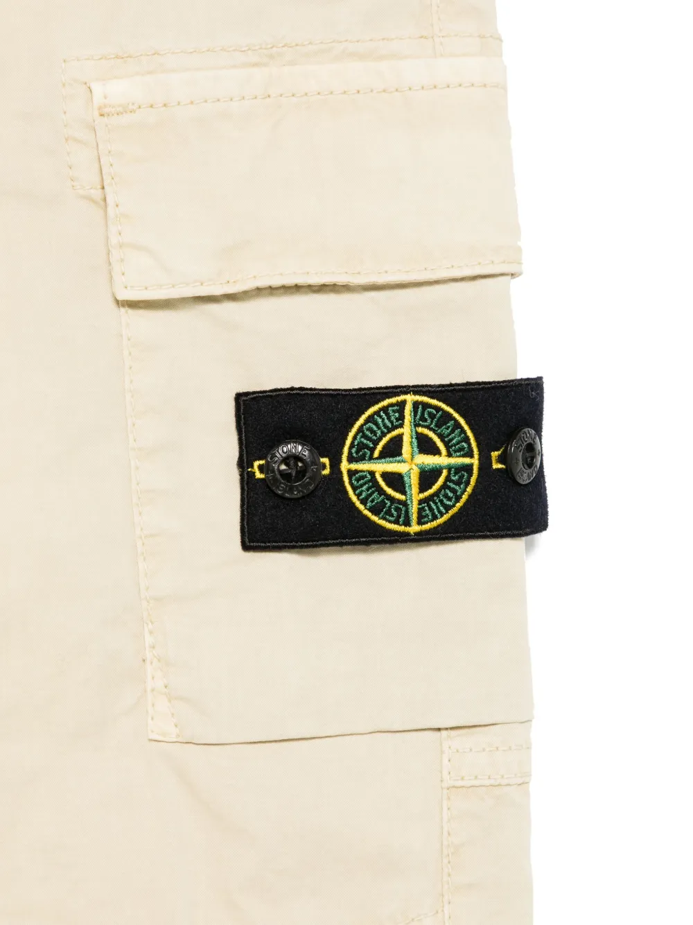 Stone Island Junior Cargo broek met Compass-logopatch Beige