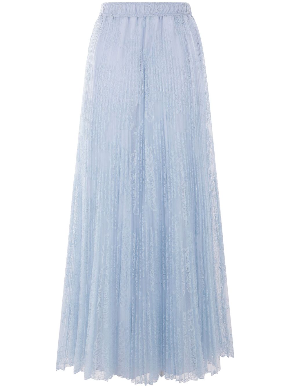 Ermanno Scervino lace-overlay maxi skirt - Blue