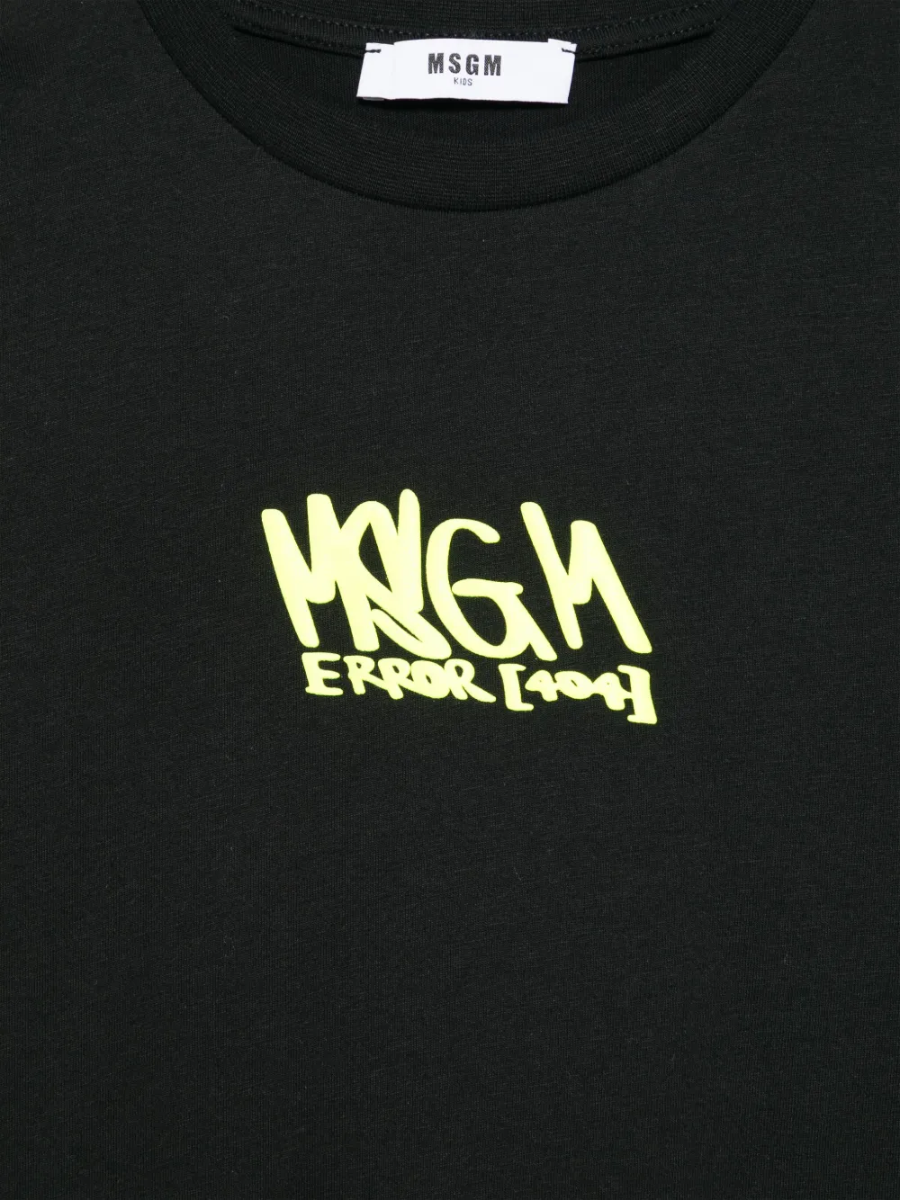 MSGM Kids Jersey T-shirt Zwart