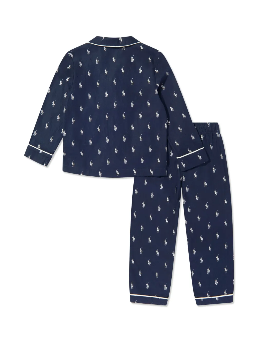 POLO RALPH LAUREN KIDS Pyjama met all-over logoprint Blauw