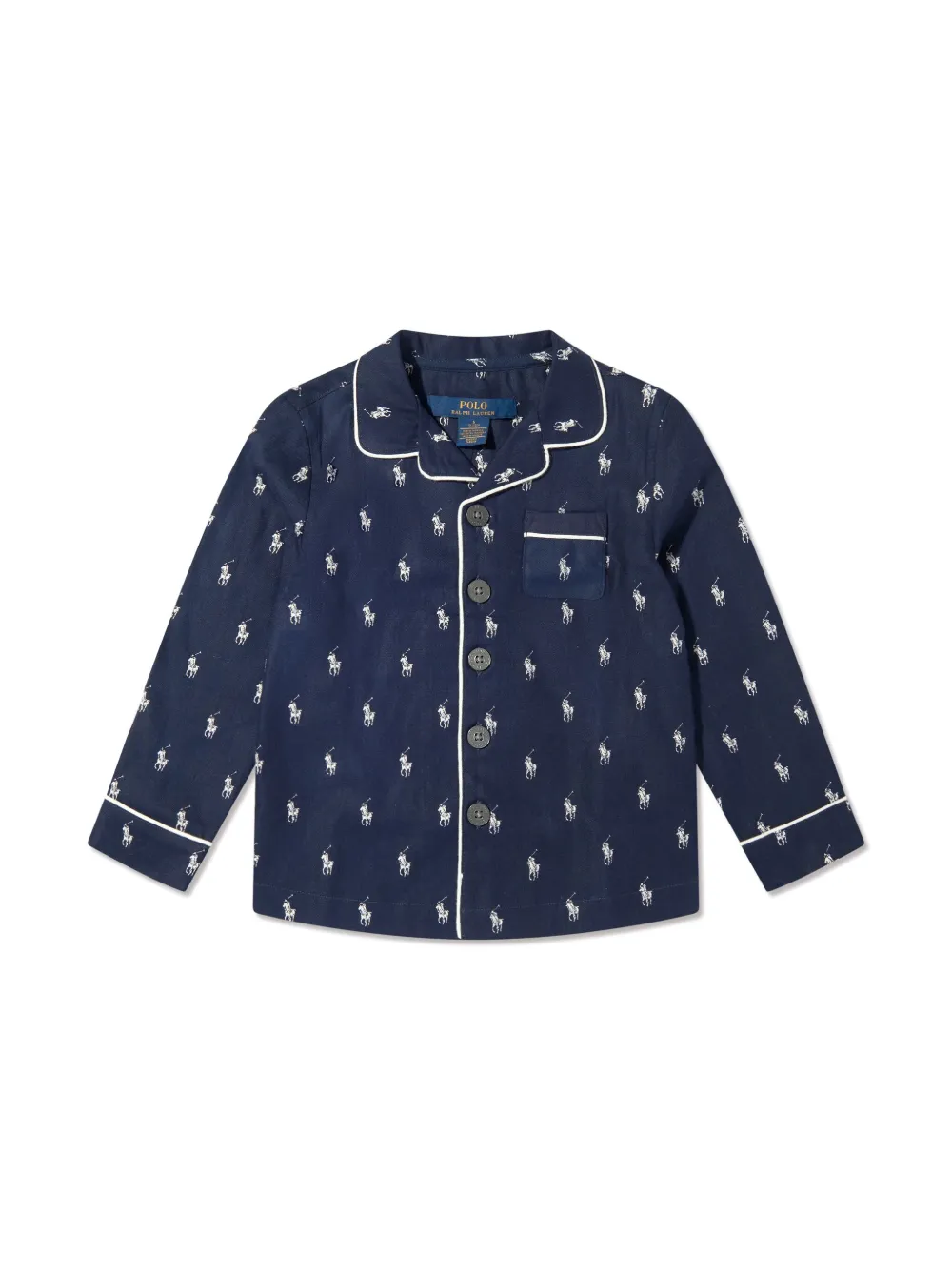 POLO RALPH LAUREN KIDS Pyjama met all-over logoprint - Blauw