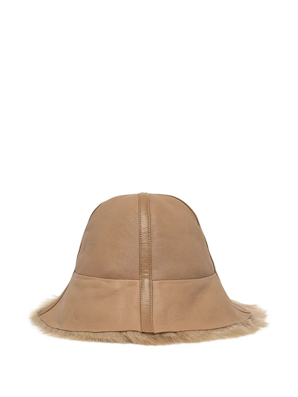 By Malene Birger Fur-trim Hat In Brown