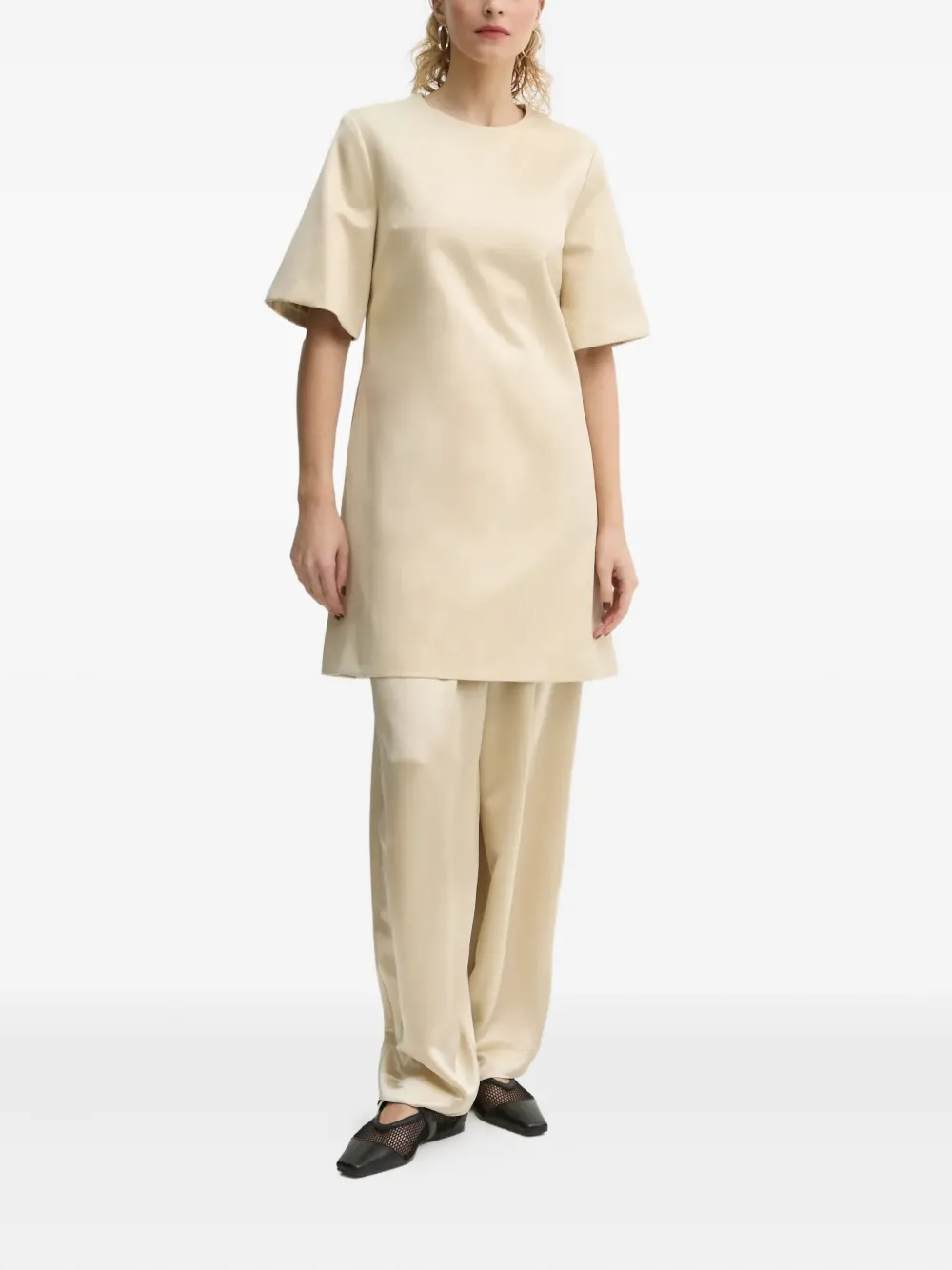 By Malene Birger pleated satin trousers | High Waisted Pants | Image 2