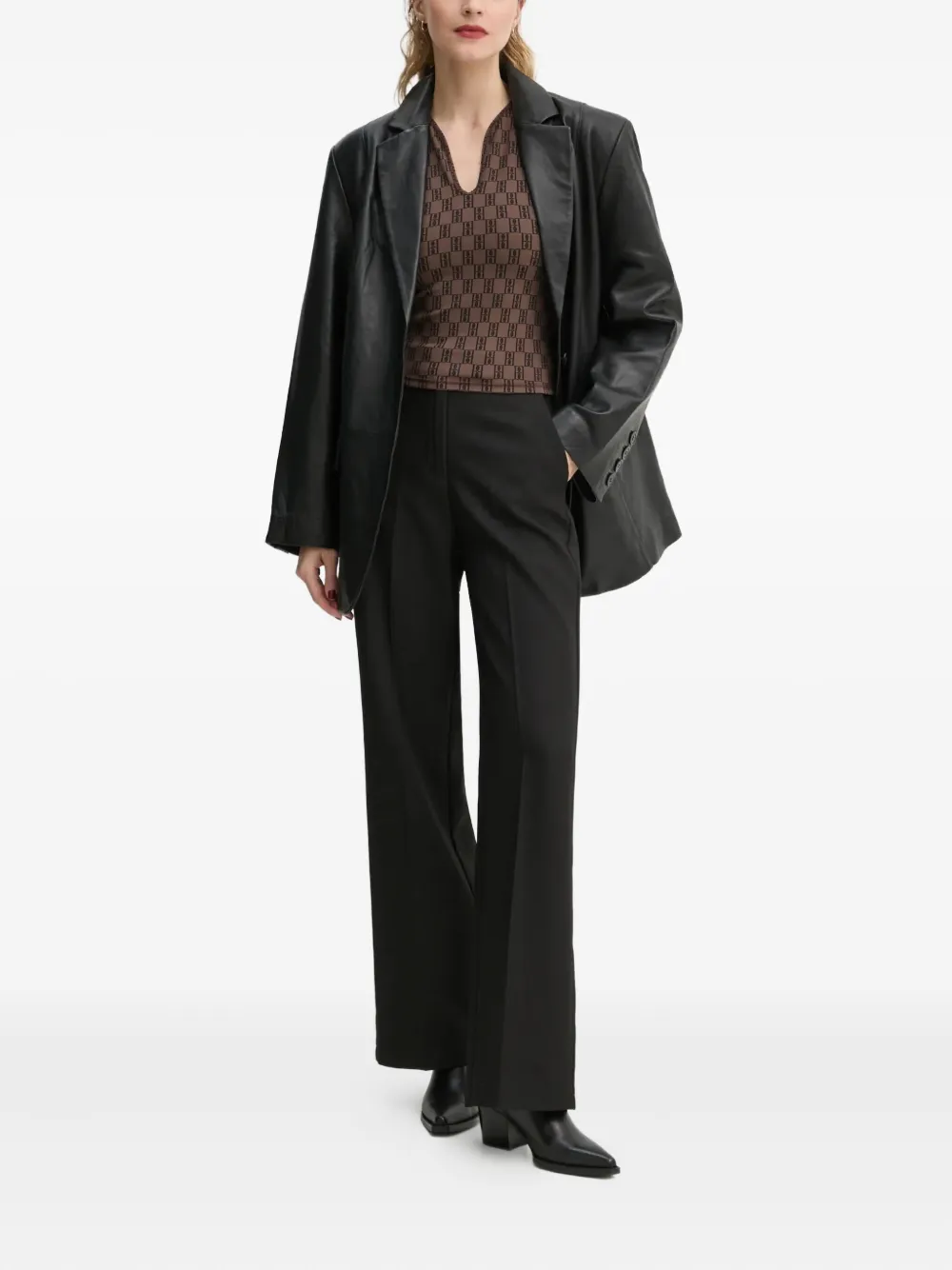 By Malene Birger Venazia patterned top | T-Shirts & Jersey Shirts | Image 2