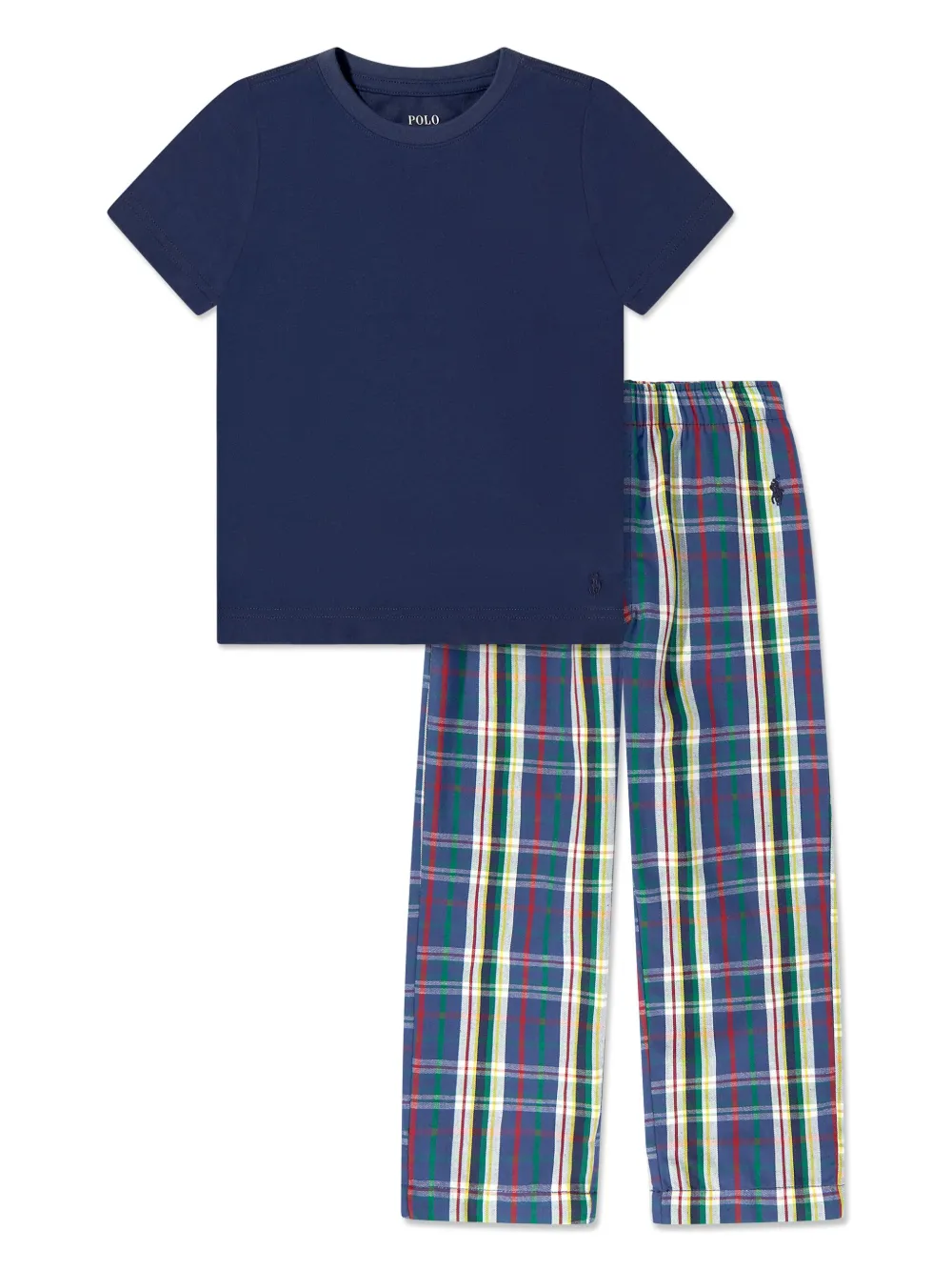 POLO RALPH LAUREN KIDS チェック パジャマ - ブルー POLO RALPH LAUREN KIDS チェック パジャマ - ブルー