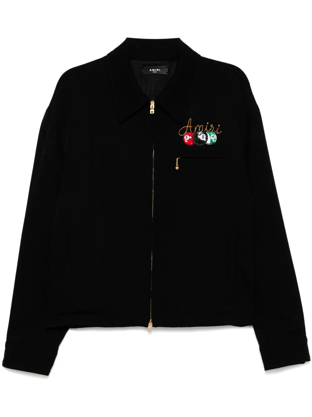 AMIRI ビーズトリム ジャケット - ブラック AMIRI ビーズトリム ジャケット - ブラック