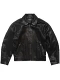 Mainless leather jacket - Black