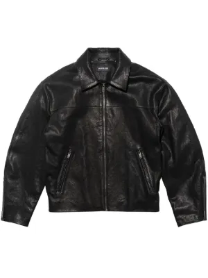 Alexander Wang Shrunken Bomber Jacket | Black | FARFETCH UK
