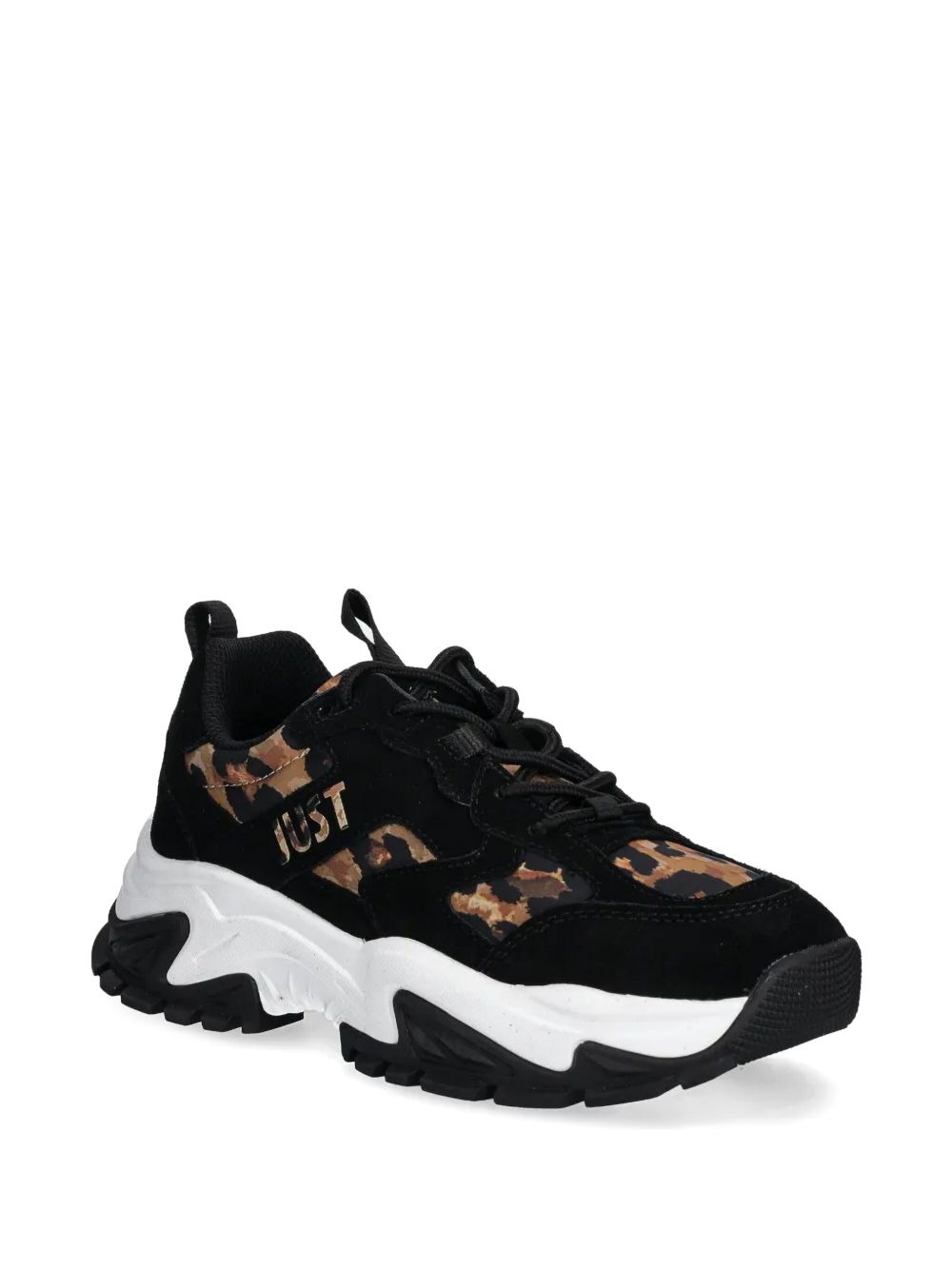 Just Cavalli leopard-print sneakers - Zwart