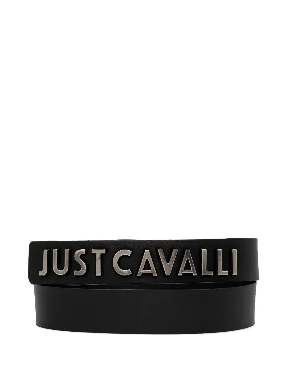 Just Cavalli Riem met logo Zwart