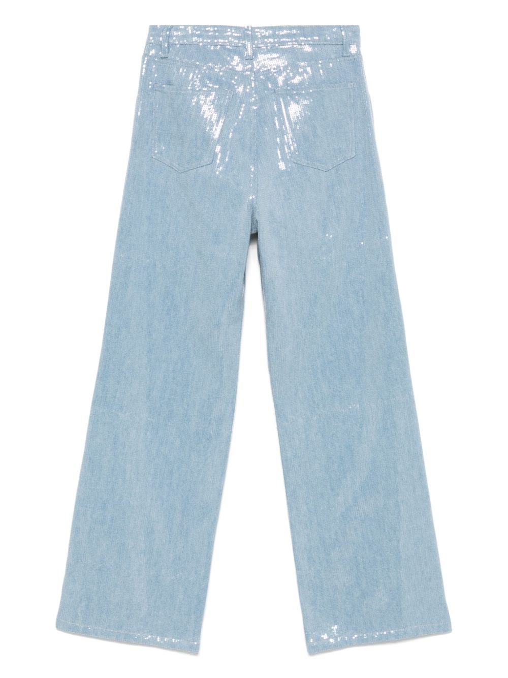 Federica Tosi Jeans met pailletten - Blauw