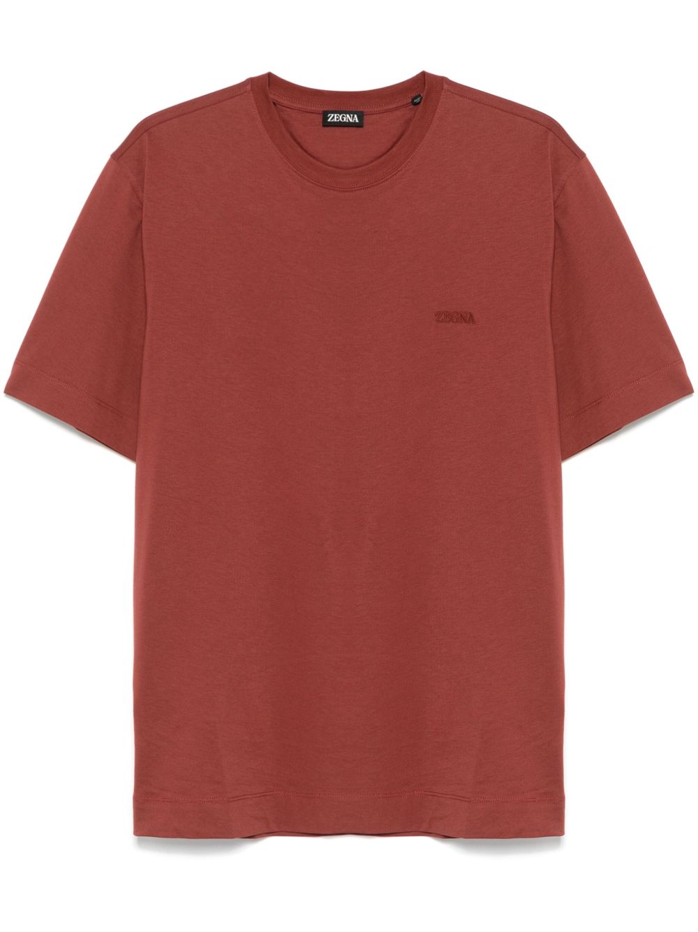 ZEGNA LOGO-EMBROIDERED T-SHIRT