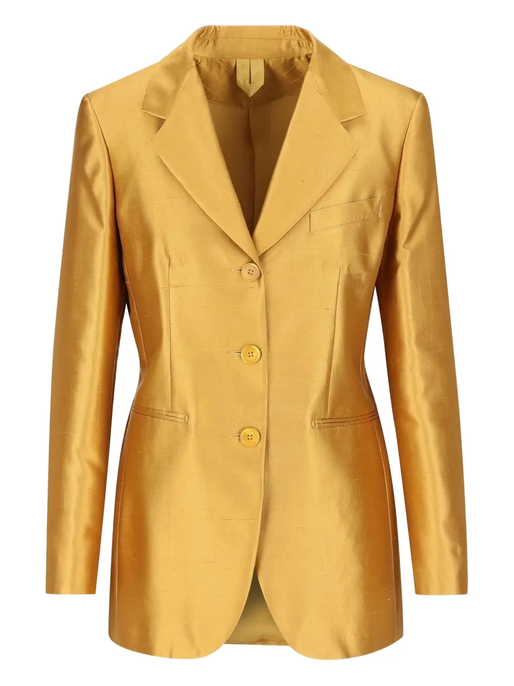Max Mara satin-effect blazer | Gold | Image 1