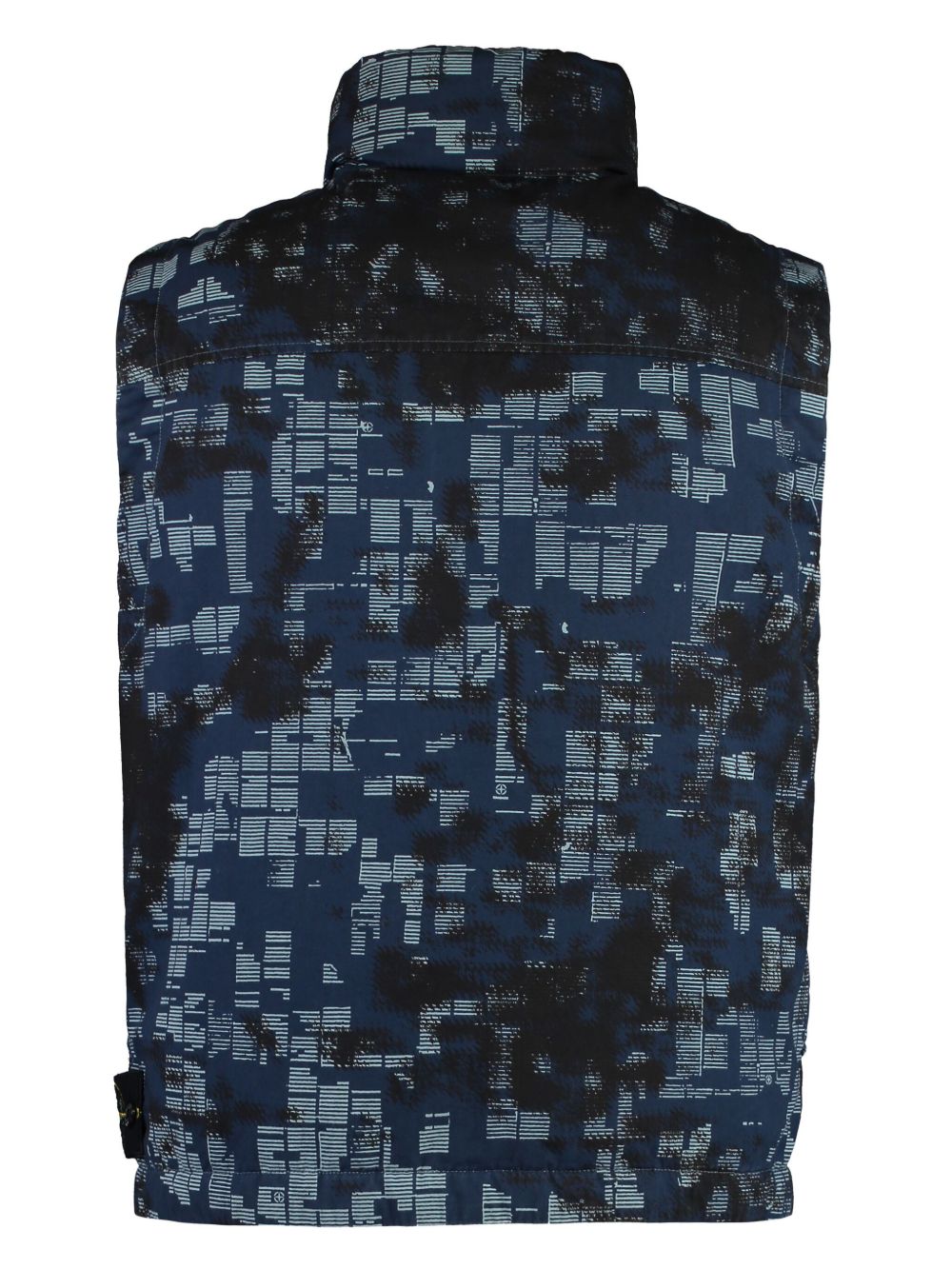 Stone Island Bodywarmer met camouflageprint - Blauw