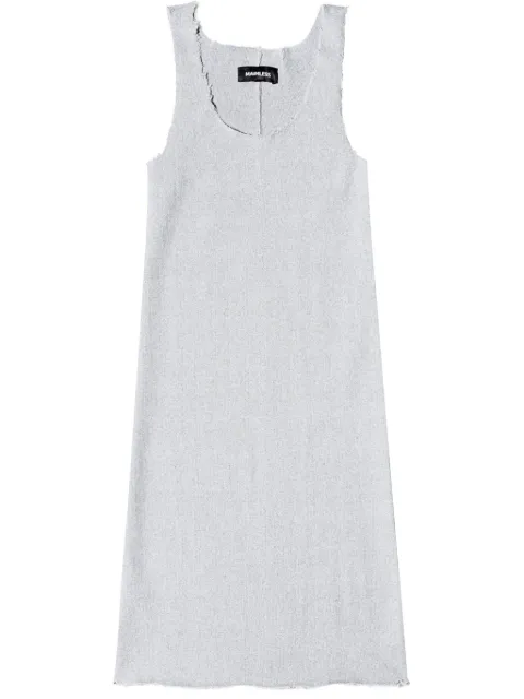 Mainless ribbed mini dress