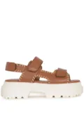 Hogan leather sandals - Brown