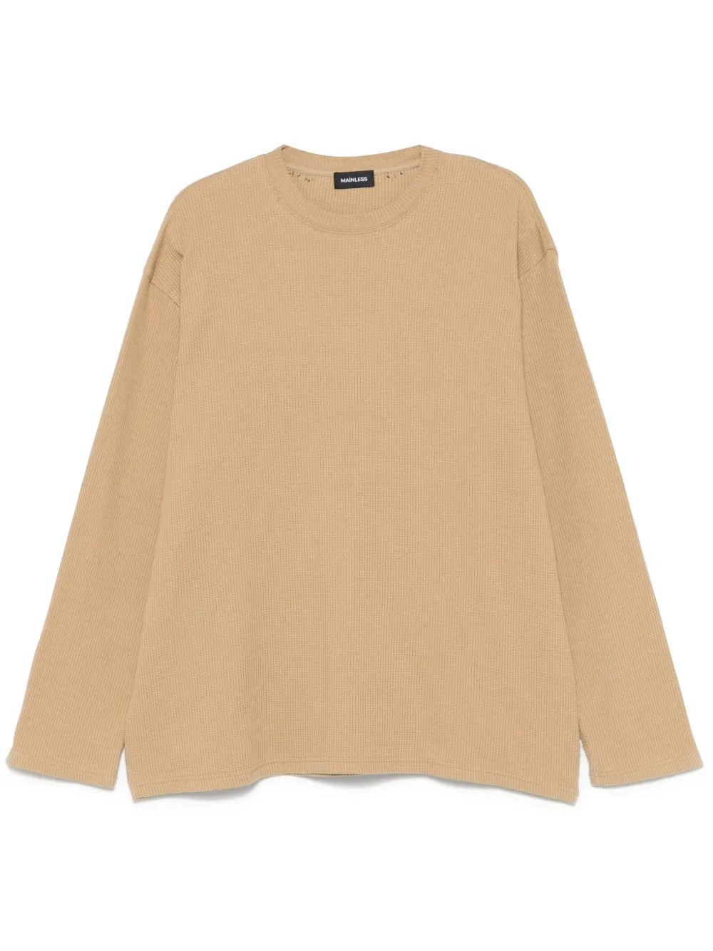 waffle-knit T-shirt