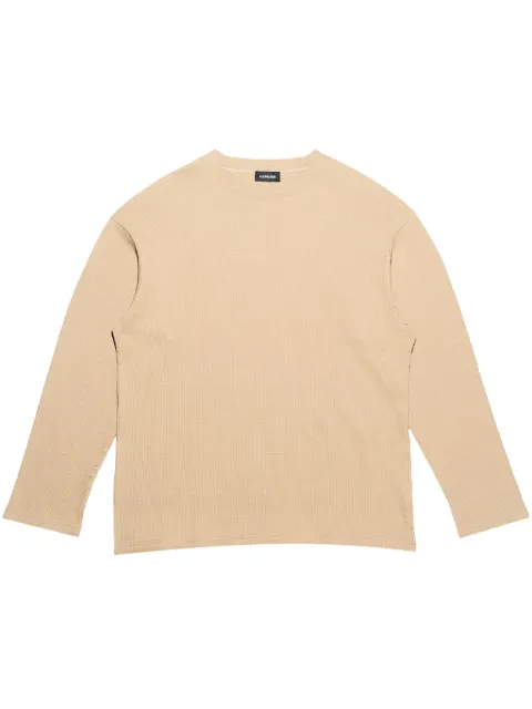 Mainless waffle-knit T-shirt