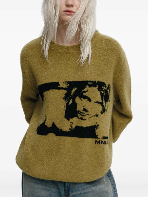 Mainless Kurt Cobain Sweater | Green | FARFETCH