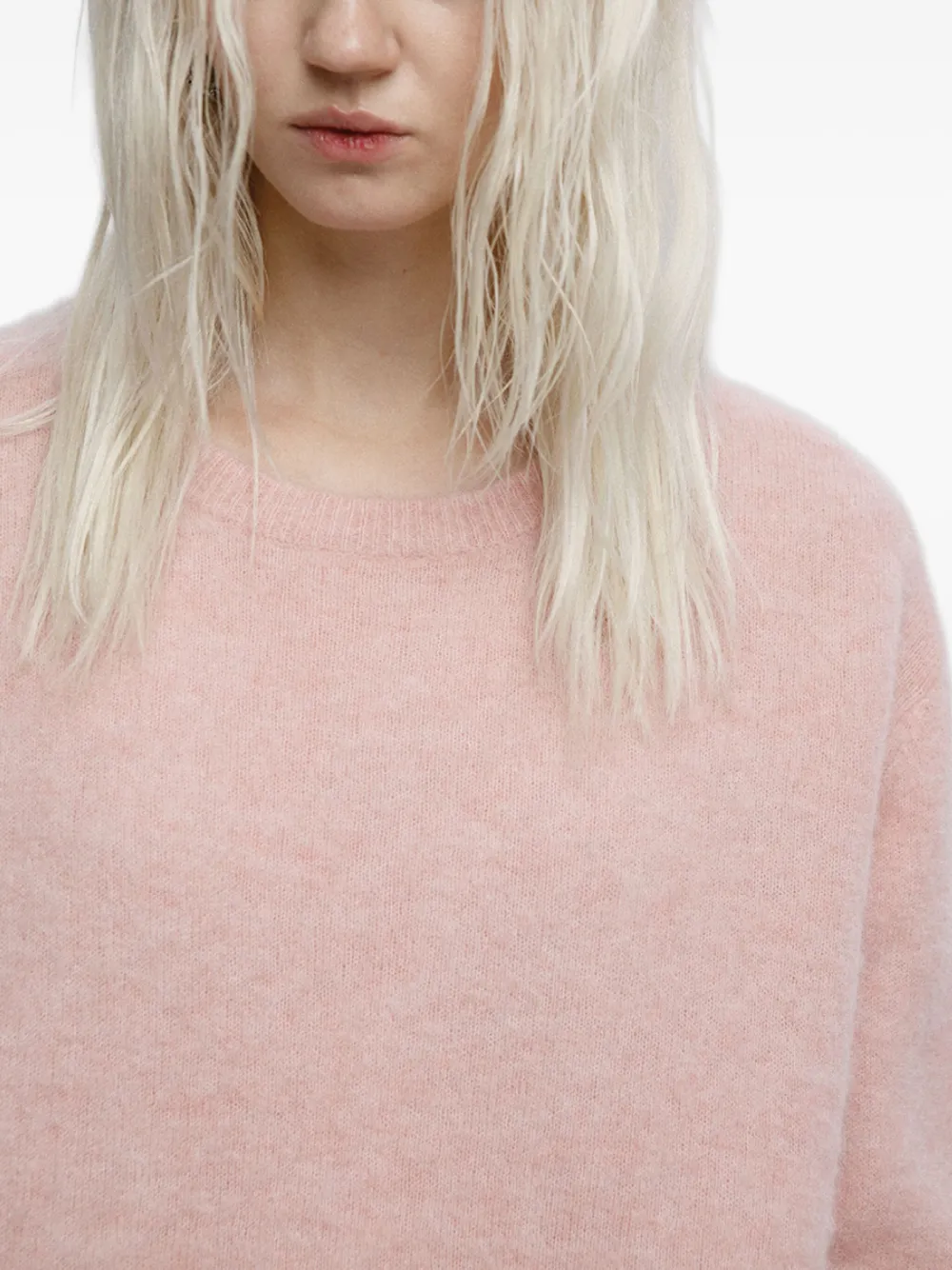 Mainless Pluizige trui Roze