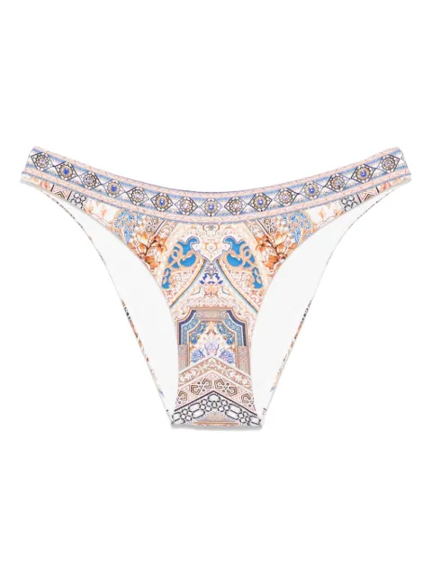 Camilla Make Me Your Mosaic-print bikini bottoms
