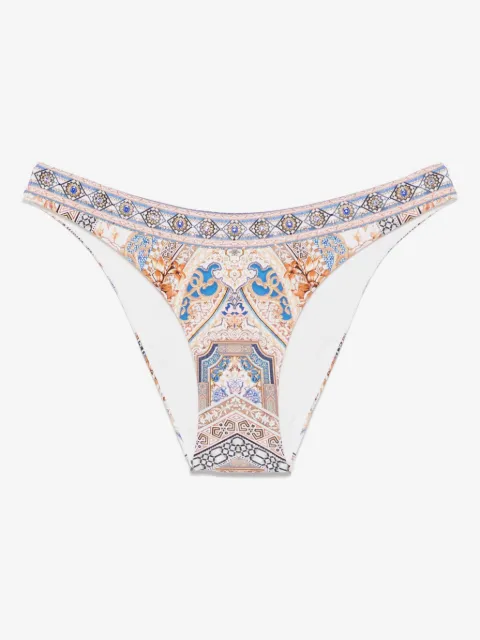 Camilla Make Me Your Mosaic-print bikini bottoms