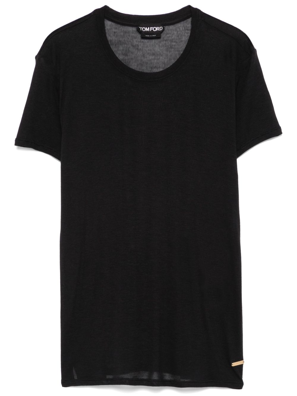 TOM FORD T-shirt met logoplakkaat Zwart