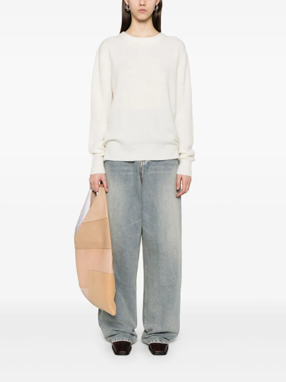 Mainless Jeans met wijde pijpen - Blauw