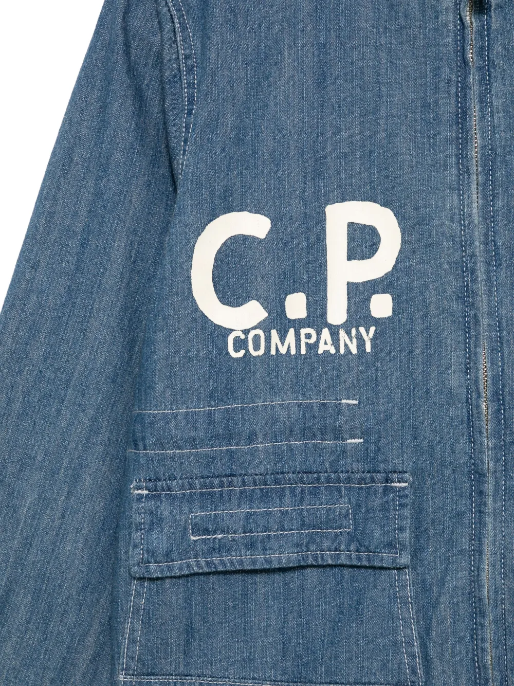 C.P. Company Kids Jack met Goggles-detail Blauw