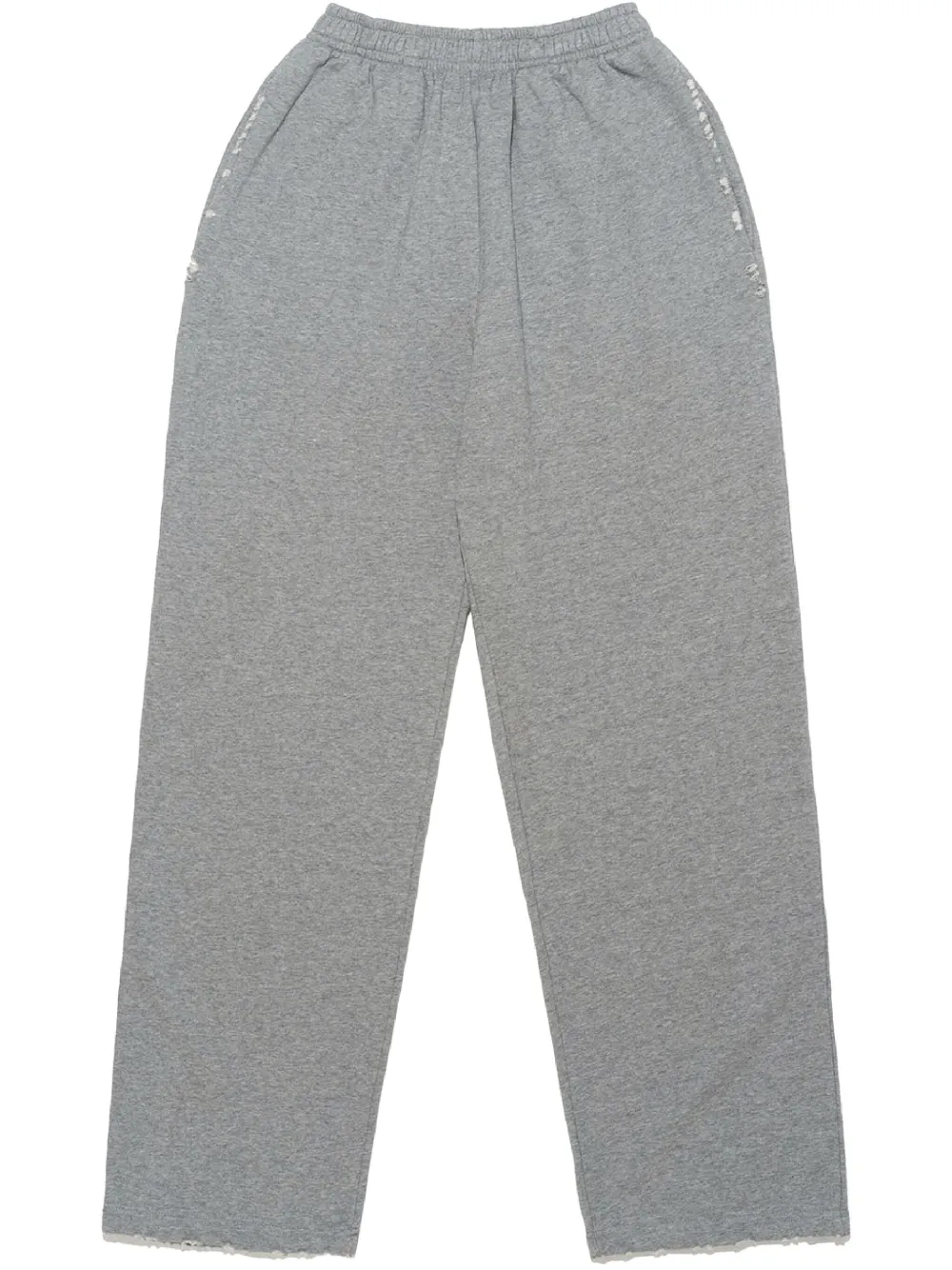 distressed track trousers