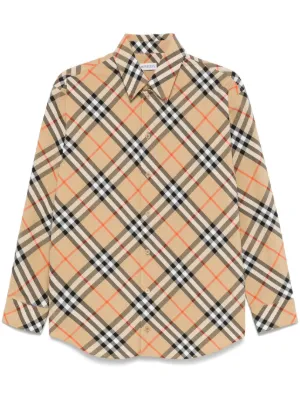 Burberry チェック シャツ | ニュートラル | FARFETCH JP