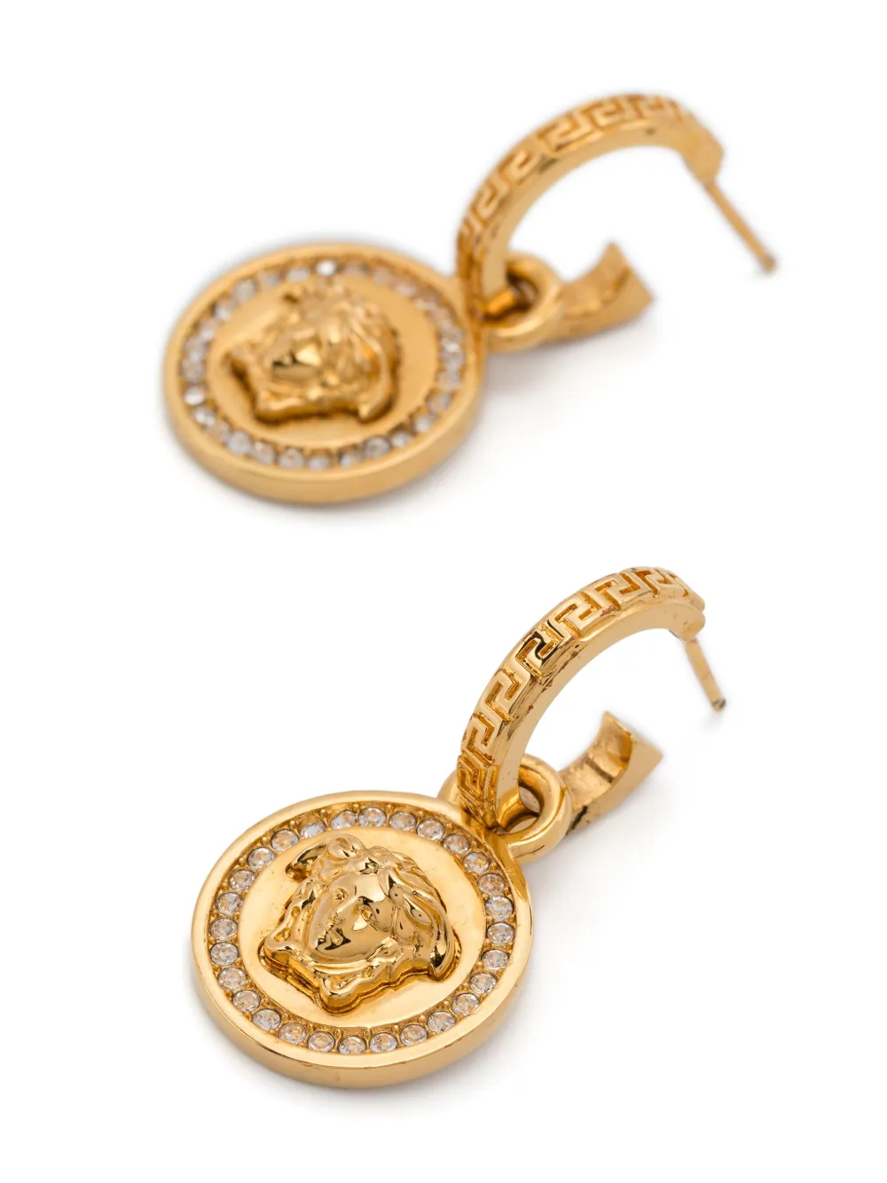 Versace Pre-Owned La Medusa oorbellen met Greca patroon - Goud