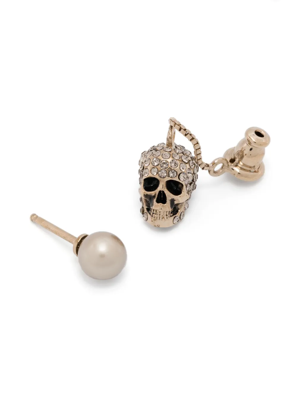 Alexander McQueen Pre-Owned Oorbellen met doodskop - Goud