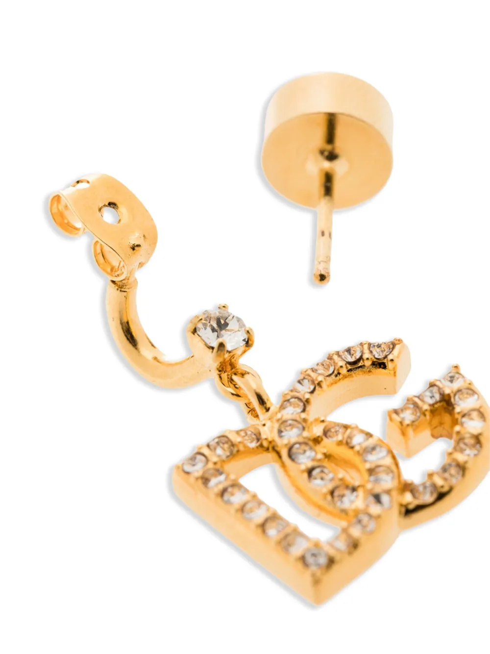 Dolce & Gabbana Pre-Owned DG oorbellen verfraaid met kristallen - Goud
