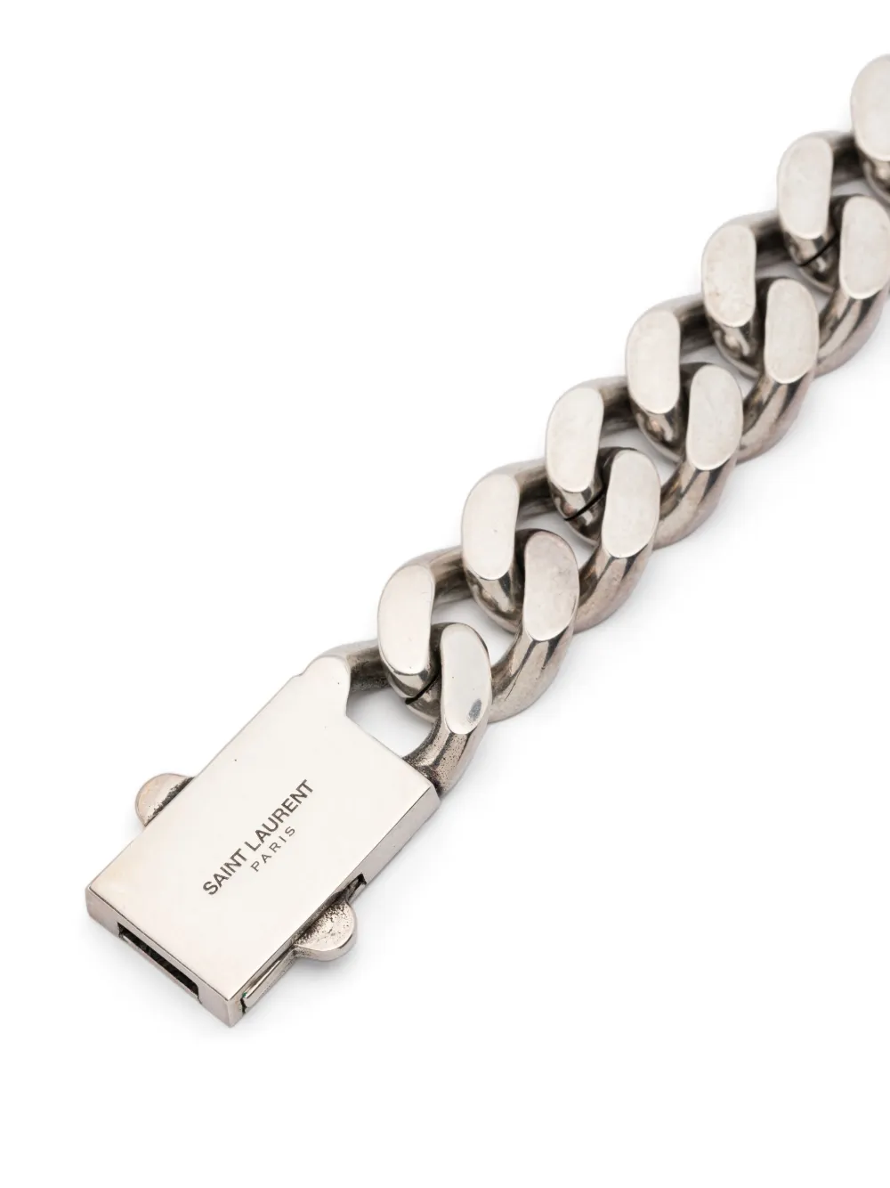 Saint Laurent Pre-Owned Halsketting met schakels - Zilver